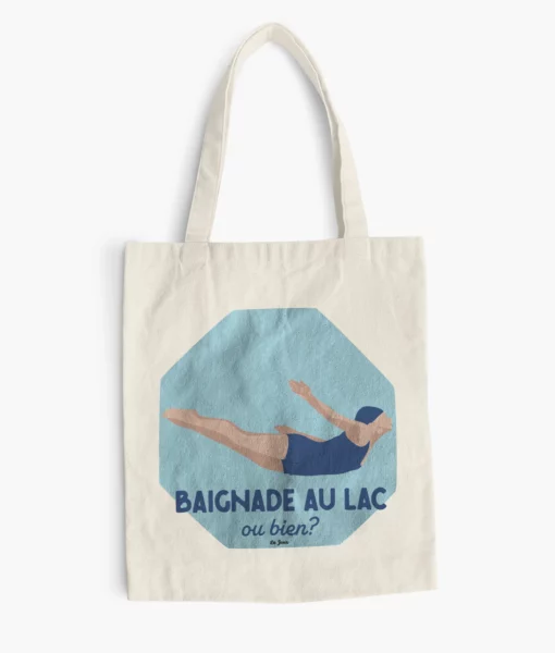 Tote bag Bathing at the lake, or else?