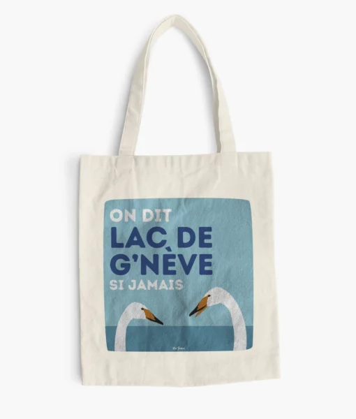 Totebag avec des cygnes 