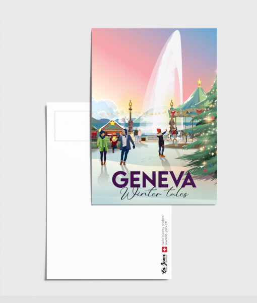 Postcard - Geneva in winter