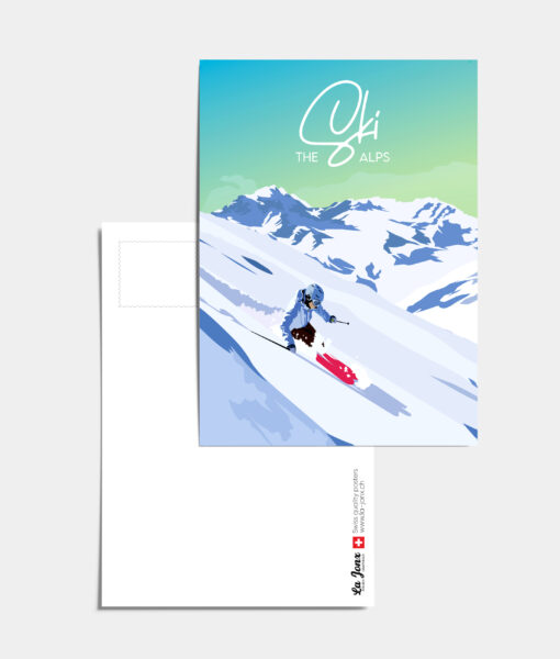 Postcard - Ski