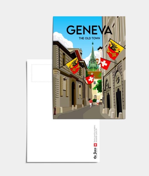 Postcard - Geneva Old Town