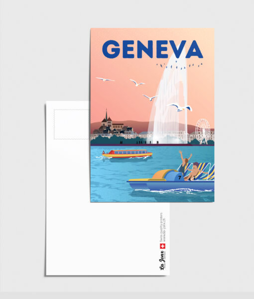 Postcard - Geneva in summer