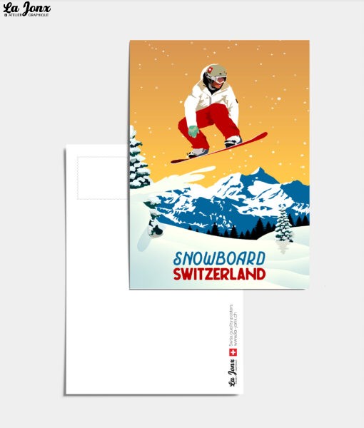 Postcard - Snowboard