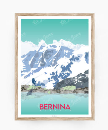 Affiche Automne à Genève – poster suisse, décoration murale, cadeau suisse