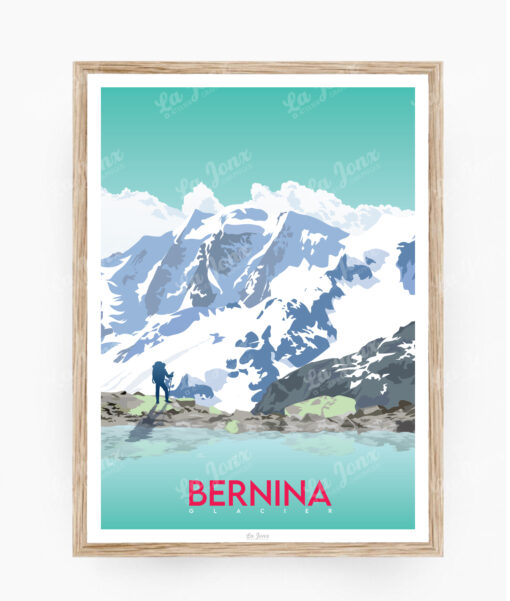Affiche Automne à Genève – poster suisse, décoration murale, cadeau suisse