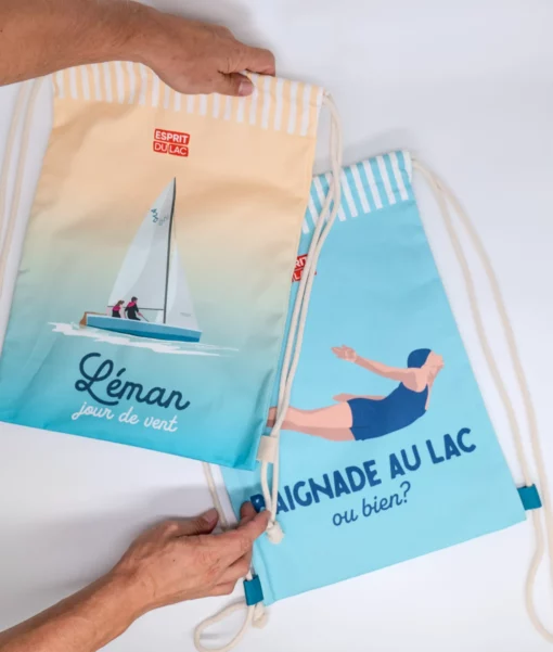 Sac à dos "Léman, jour de vent" – Image 4