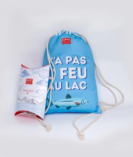 Drawstring Backpack Y'a Pas le feu au lac - Image 2