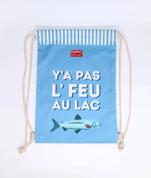 Drawstring Backpack Y'a Pas le feu au lac - Image 4