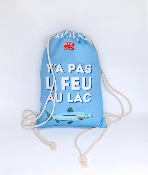 Drawstring Backpack Y'a Pas le feu au lac
