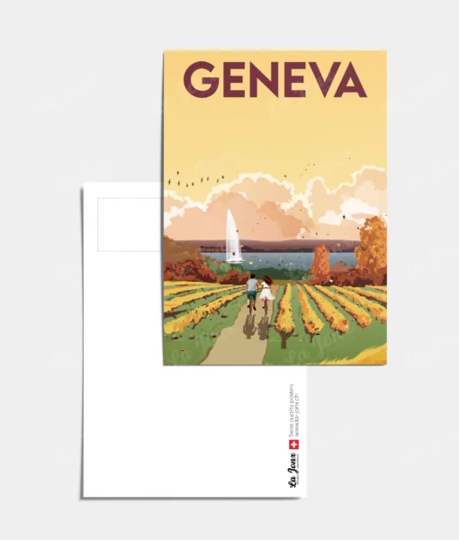 Carte postale - Automne à Genève