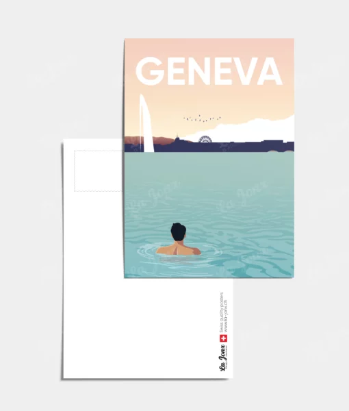Carte postale - Men in Geneva