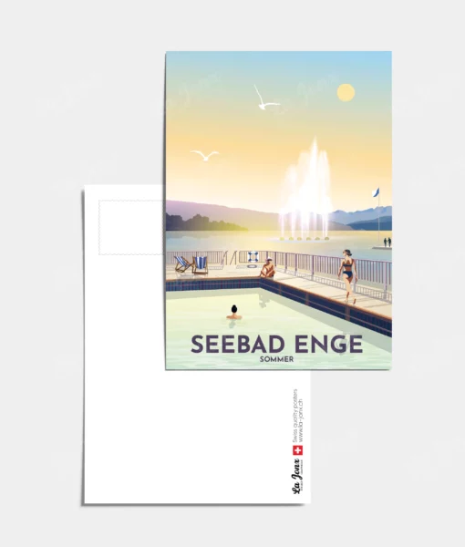 Carte postale - Seebad Enge Sommer