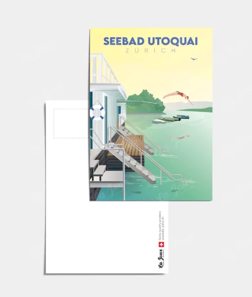 Carte postale - Seebad Utoquai