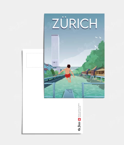 Carte postale - Zürich Letten