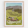 Affiche Appenzell – poster suisse, décoration murale, cadeau suisse