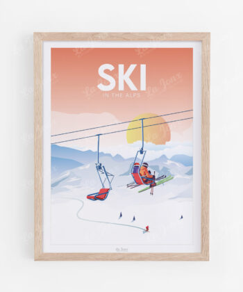 Skifahren in den Alpen