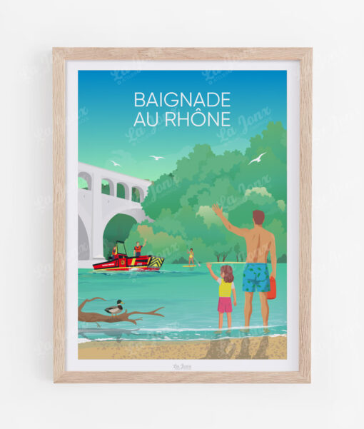 Swimming in the Rhône
