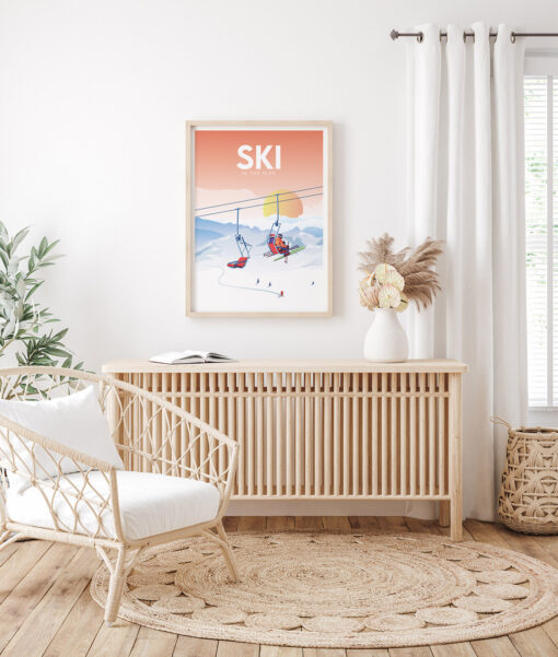 Skifahren in den Alpen – Bild 2