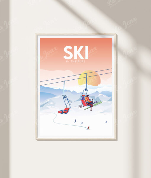 Skifahren in den Alpen – Bild 4