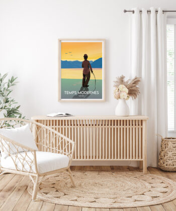 Affiche Temps Modernes – poster suisse, décoration murale, cadeau suisse