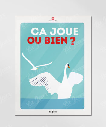 Affiche Ça va le chalet ? – poster suisse, décoration murale, cadeau suisse