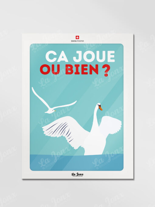 Affiche Ça va le chalet ? – poster suisse, décoration murale, cadeau suisse