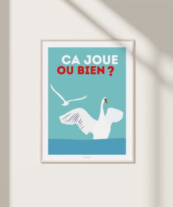 Affiche Ça va le chalet ? – poster suisse, décoration murale, cadeau suisse