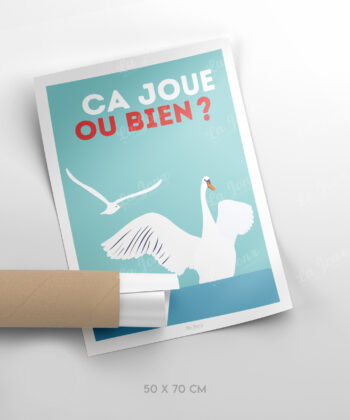 Affiche Ça joue ou bien ? – poster suisse, décoration murale, cadeau suisse