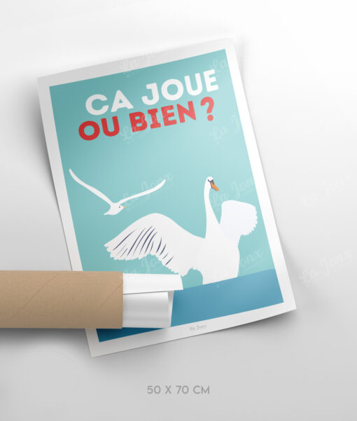 Affiche Ça joue ou bien ? – poster suisse, décoration murale, cadeau suisse