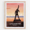 Affiche Montreux - Live forever – poster suisse, décoration murale, cadeau suisse