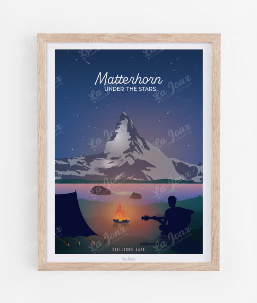 Matterhorn under the stars