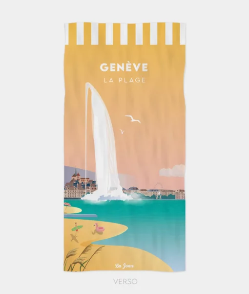 Linge de plage - Genève Plage des Eaux-vives – Image 2