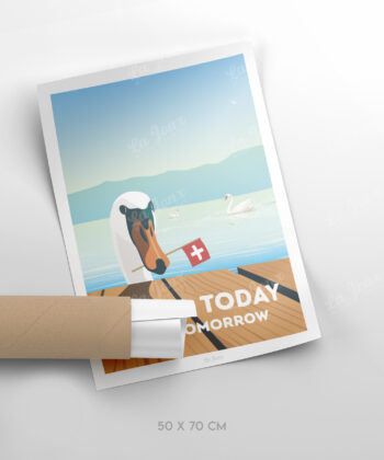 Affiche de Bread today - Toes tomorow, Suisse, format 50x70cm