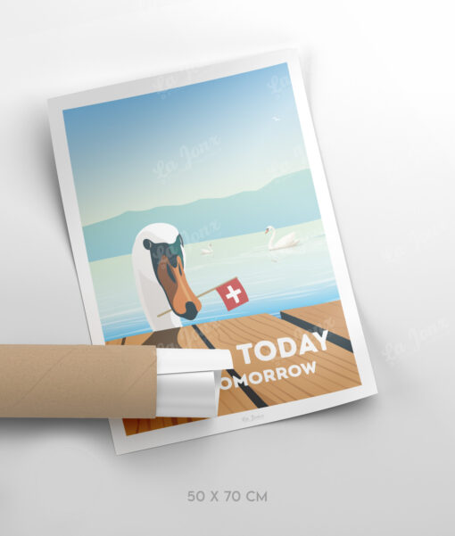 Affiche de Bread today - Toes tomorow, Suisse, format 50x70cm
