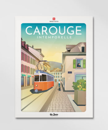 Affiche de Carouge l'intemporelle, cadeau parfait pour décorer votre intérieur