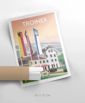 Plakat von Troinex, Schweiz, Format 50x70cm