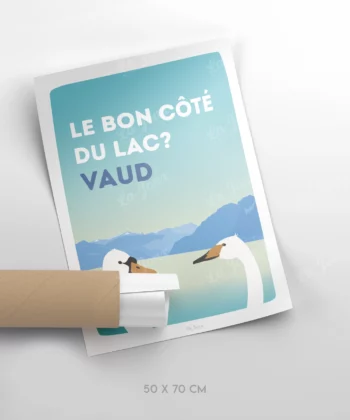 Affiche de Le bon côté du lac, Suisse, format 50x70cm