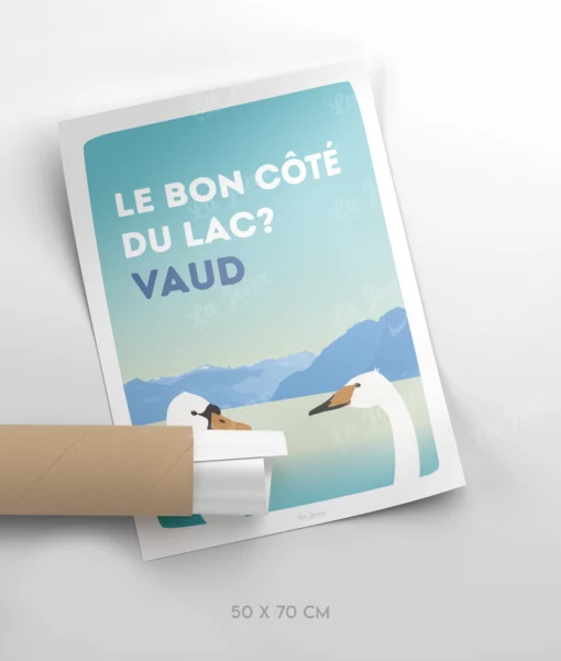 Affiche de Le bon côté du lac, Suisse, format 50x70cm