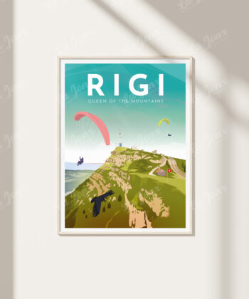 Poster of Rigi, Switzerland, perfect for gift-wrapping and unframed.