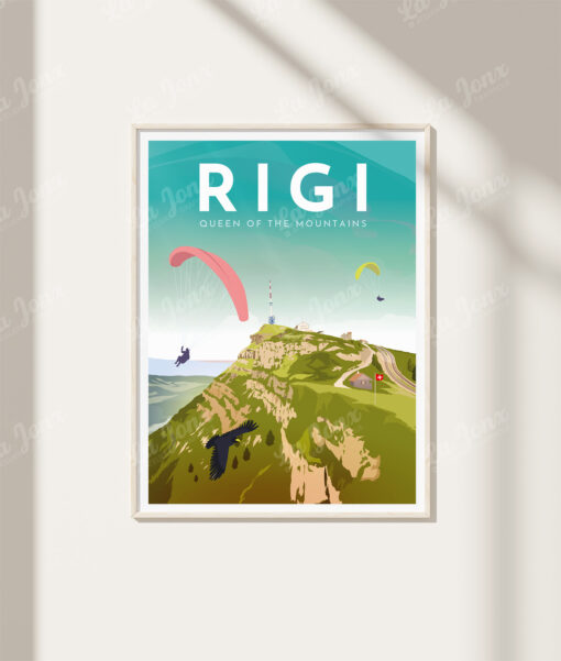 Poster of Rigi, Switzerland, perfect for gift-wrapping and unframed.
