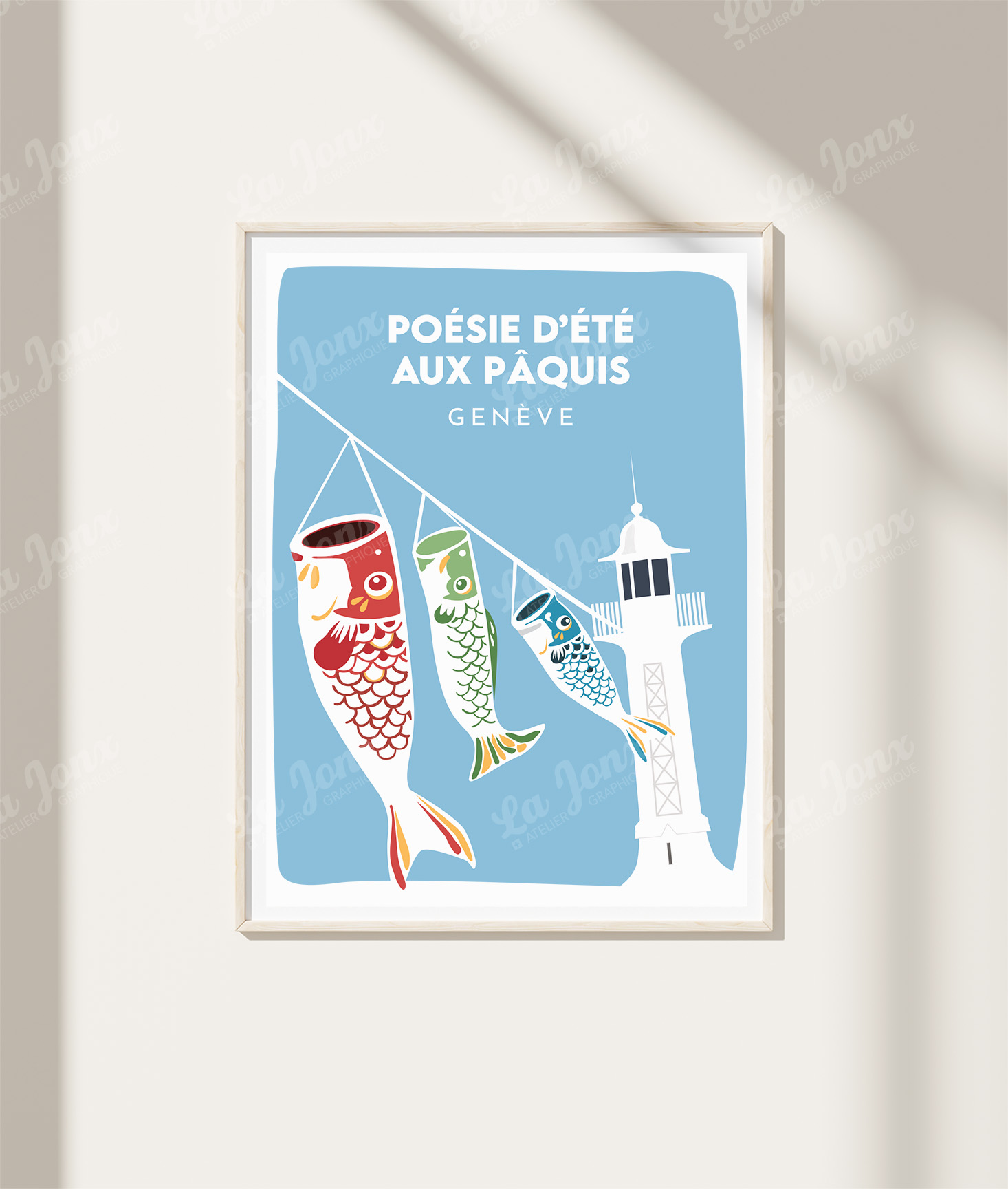 Affiche de Poésie d'été, cadeau original, sur un mur