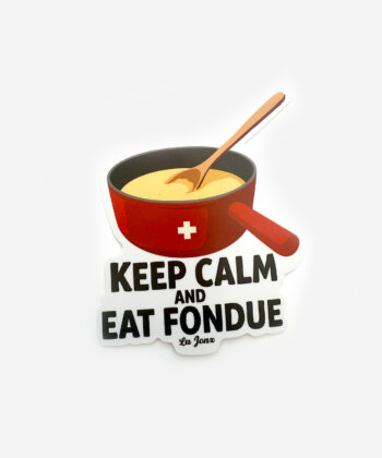 Sticker "Keep calm and eat fondue"