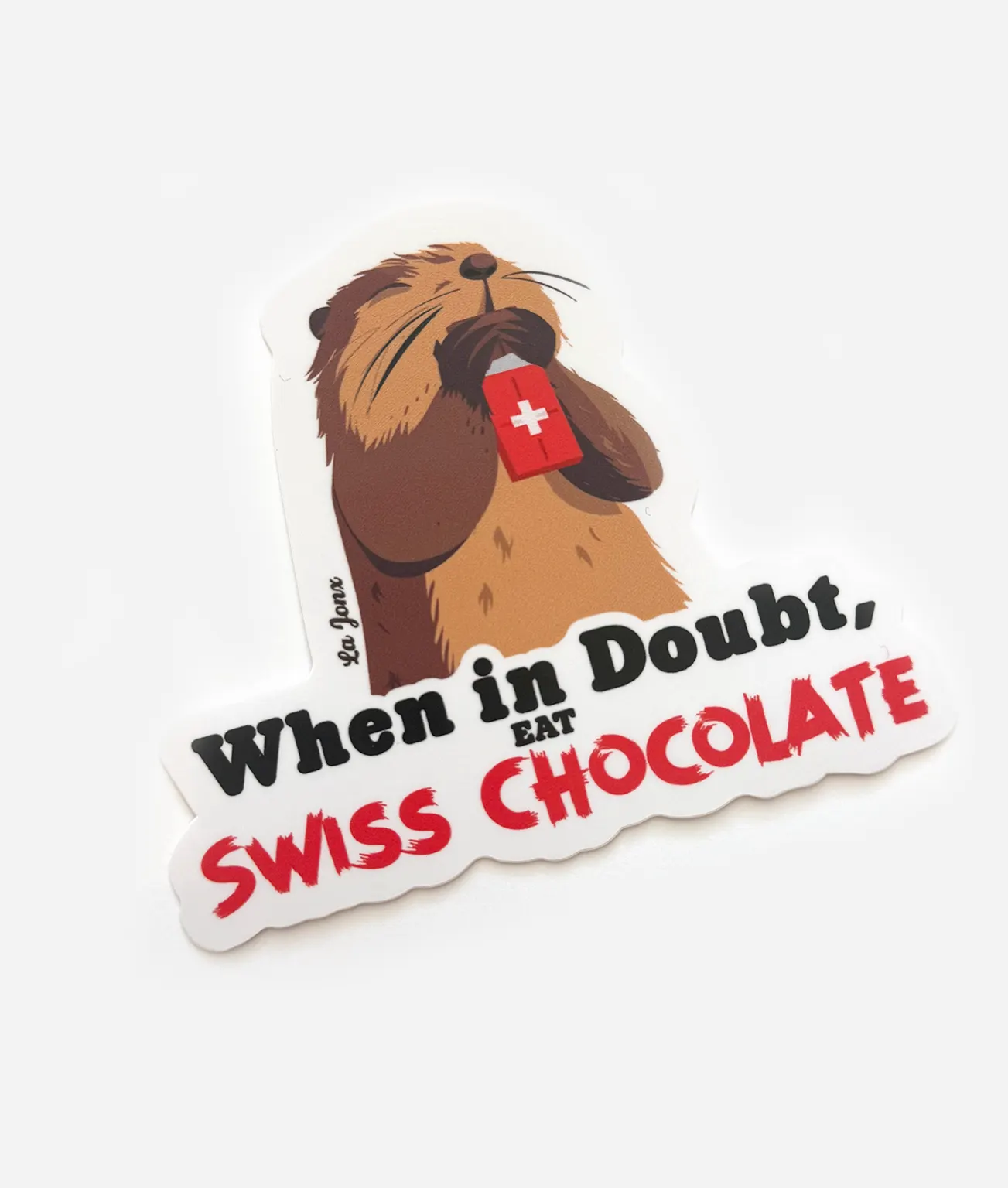 Sticker "Swiss chocolate"