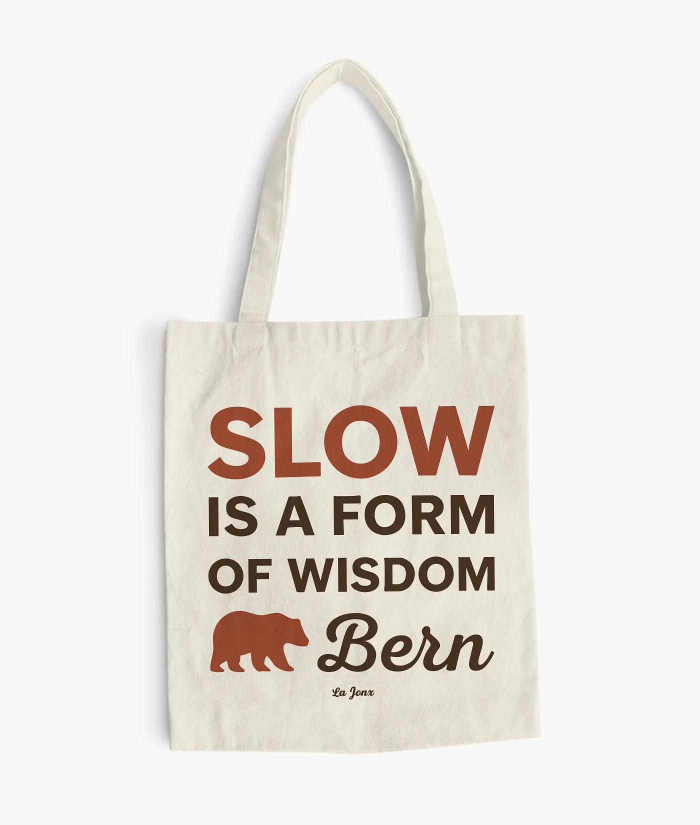 Tote bag "Slow is a form of wisdom" Bern